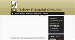 Desktop Screenshot of hebertfinancial.com